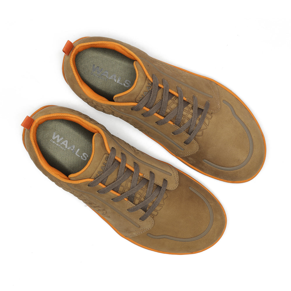 Zapato barefoot artesano de nobuk Spoo hombre