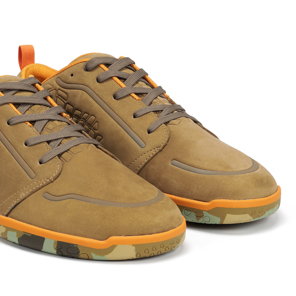 Zapato barefoot artesano de nobuk Spoo hombre