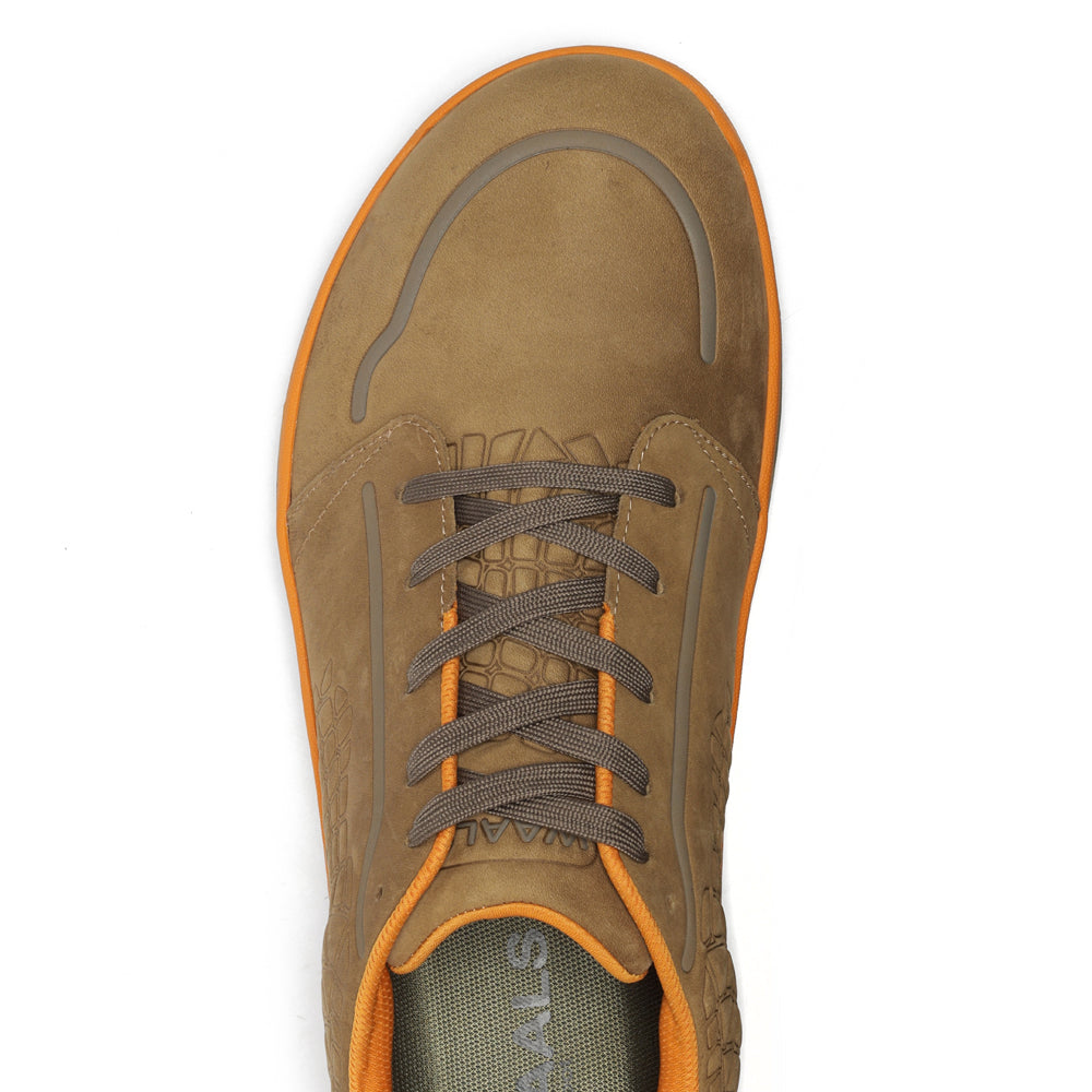 Zapato barefoot artesano de nobuk Spoo hombre