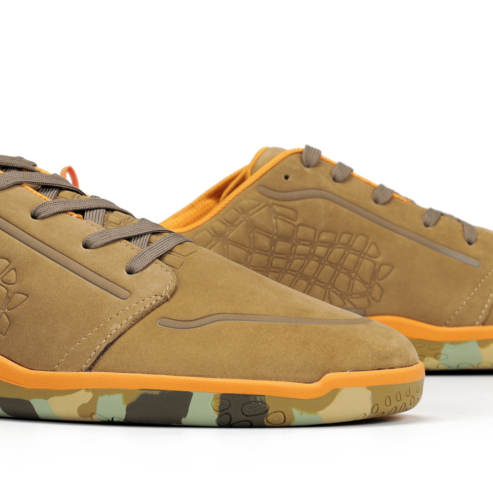 Zapato barefoot artesano de nobuk Spoo hombre