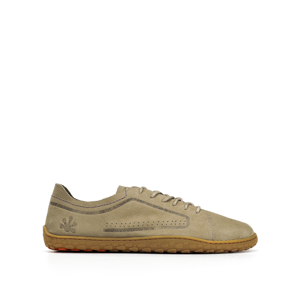 Zapato barefoot handcrafted de nobuk Nomad mujer