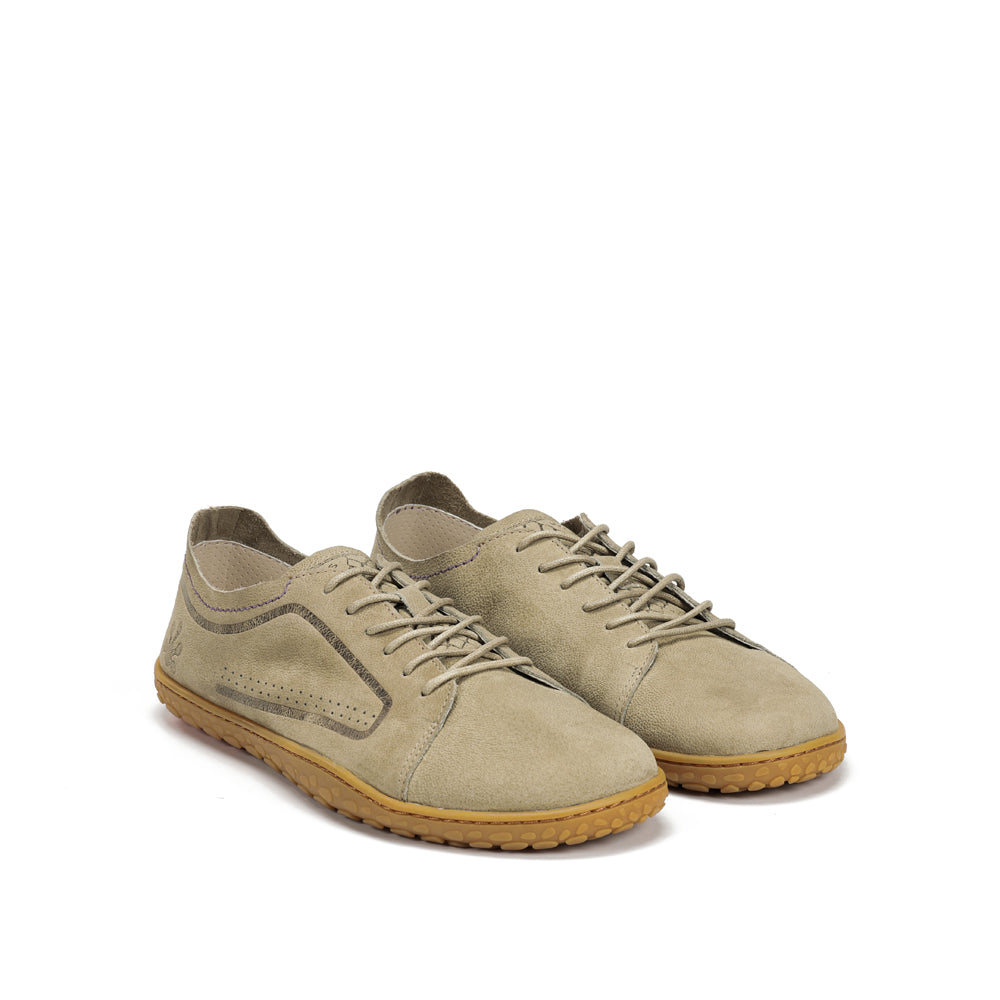 Zapato barefoot handcrafted de nobuk Nomad mujer
