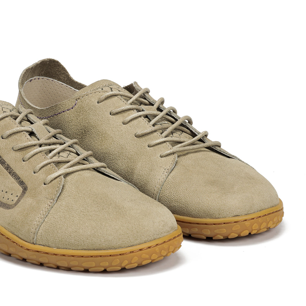 Zapato barefoot handcrafted de nobuk Nomad mujer