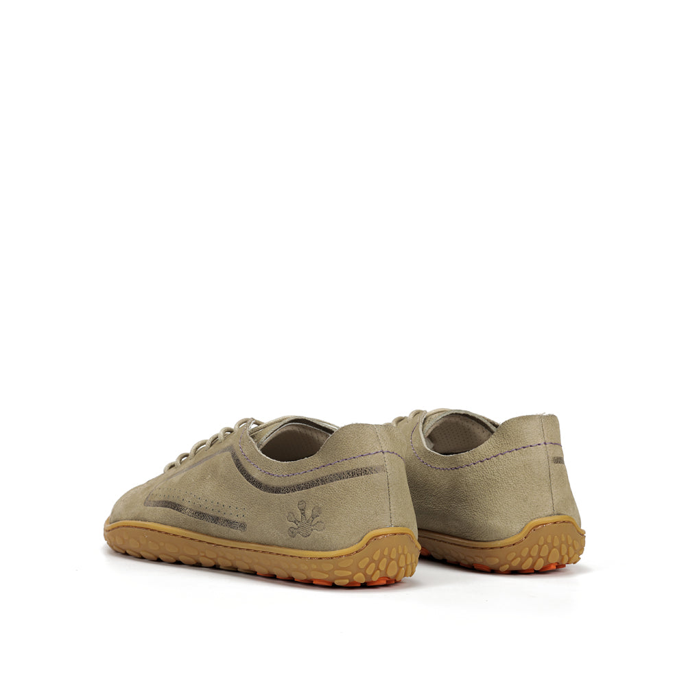 Zapato barefoot handcrafted de nobuk Nomad mujer