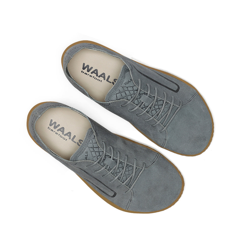 Zapato barefoot handcrafted de nobuk Nomad mujer