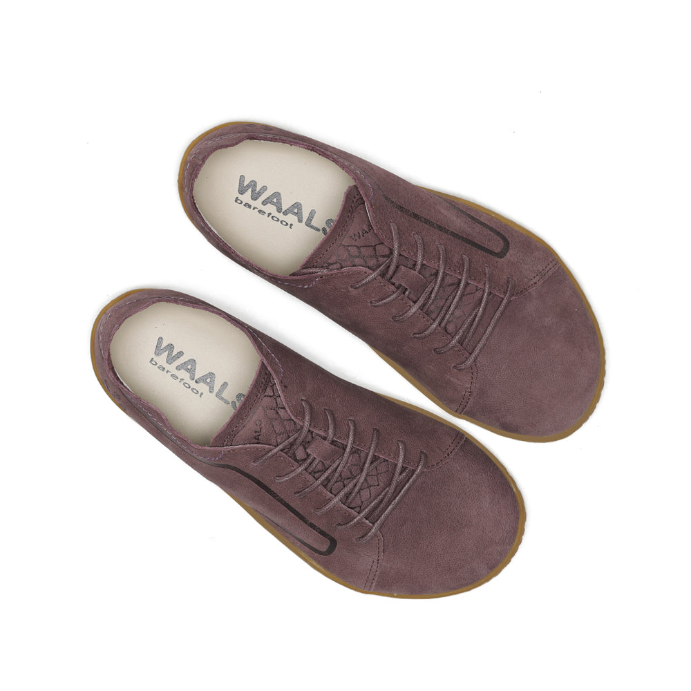 Zapato barefoot handcrafted de nobuk Nomad mujer