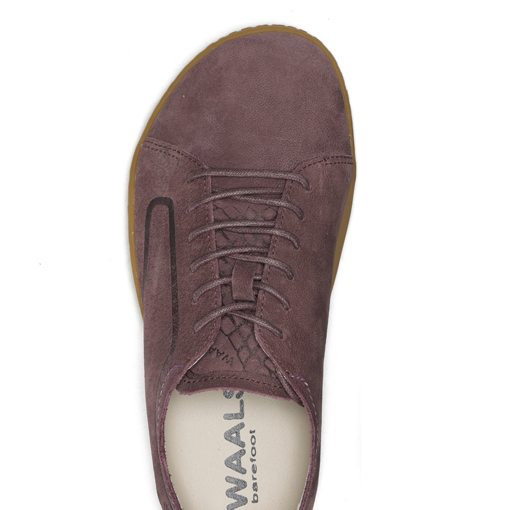 Zapato barefoot handcrafted de nobuk Nomad mujer
