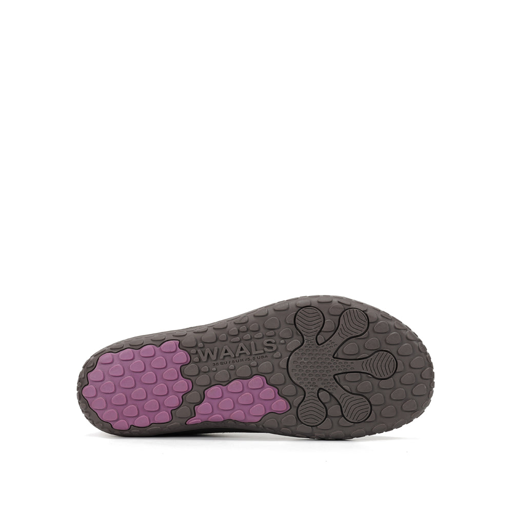 Zapato barefoot de piel de serraje artesanos Nomad mujer