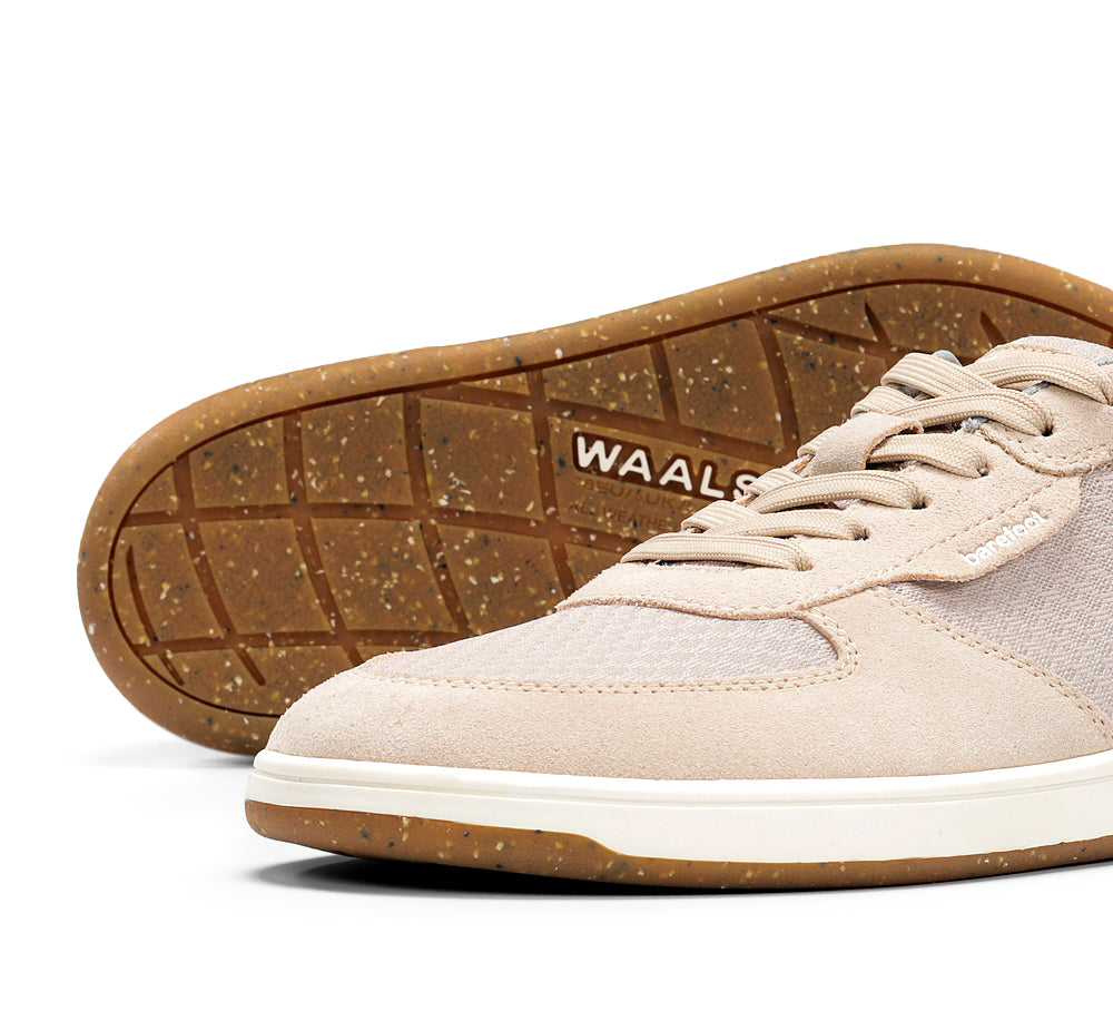 Women's recycled suede barefoot sneakers – Narvik