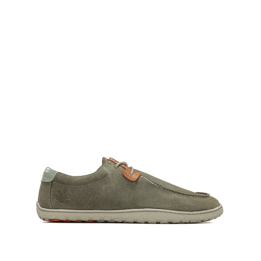 Zapato Wallabee barefoot de piel de serraje Atacama mujer