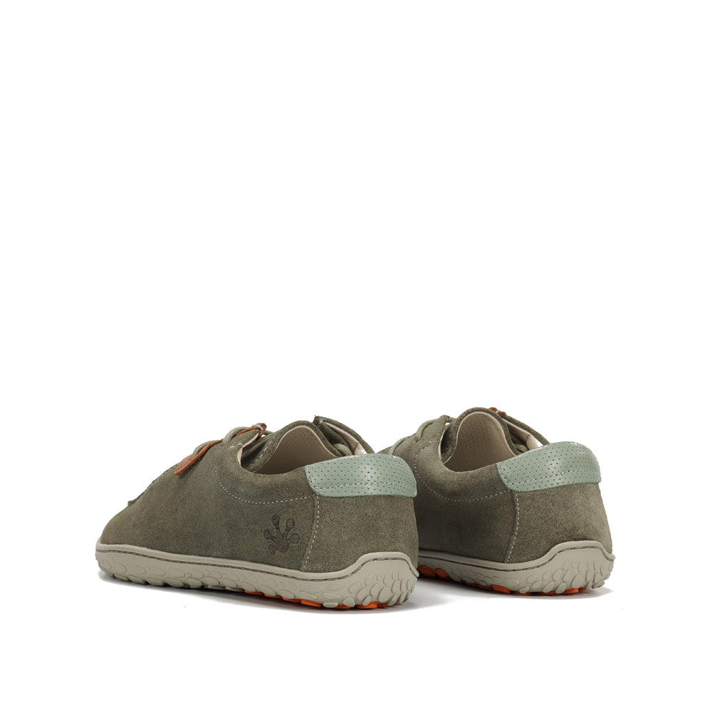 Zapato Wallabee barefoot de piel de serraje Atacama mujer