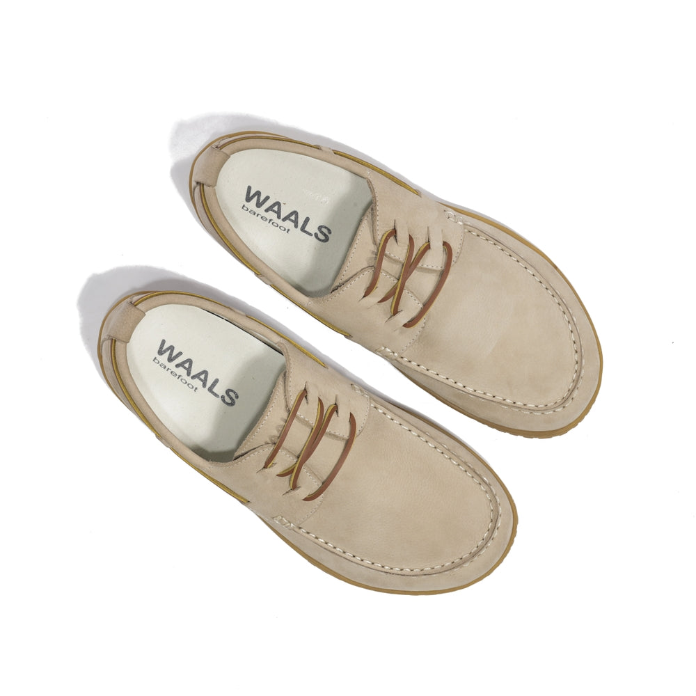 Men’s nubuck leather barefoot boat shoes – Sidney