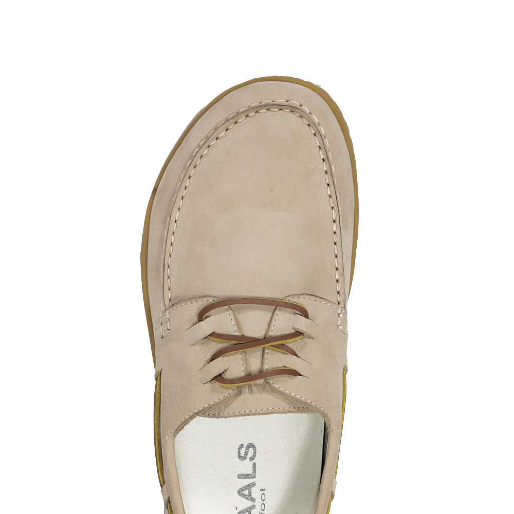 Men’s nubuck leather barefoot boat shoes – Sidney