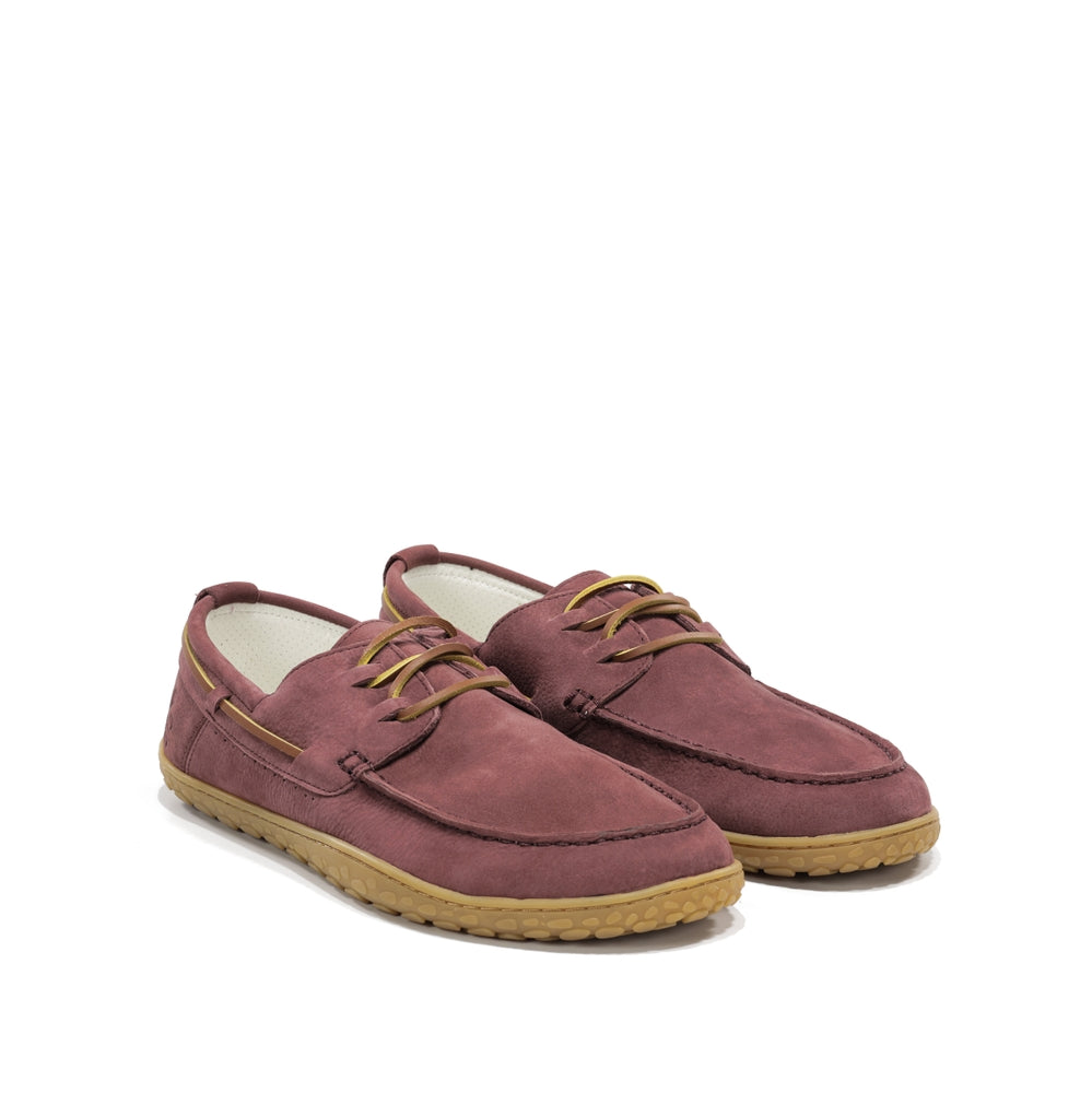 Men’s nubuck leather barefoot boat shoes – Sidney