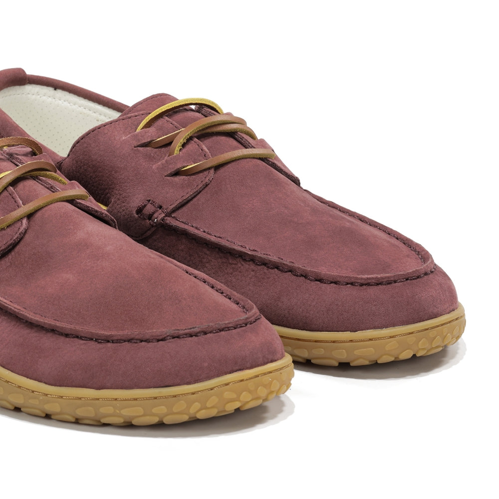 Men’s nubuck leather barefoot boat shoes – Sidney