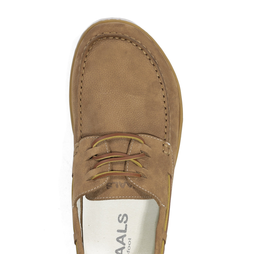 Men’s nubuck leather barefoot boat shoes – Sidney