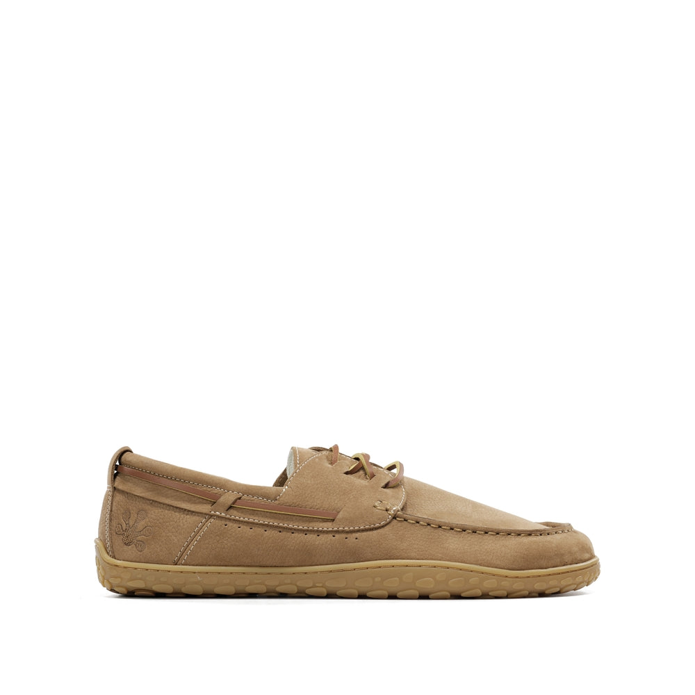 Men’s nubuck leather barefoot boat shoes – Sidney