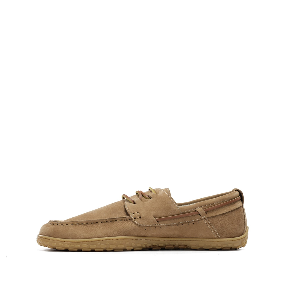 Men’s nubuck leather barefoot boat shoes – Sidney