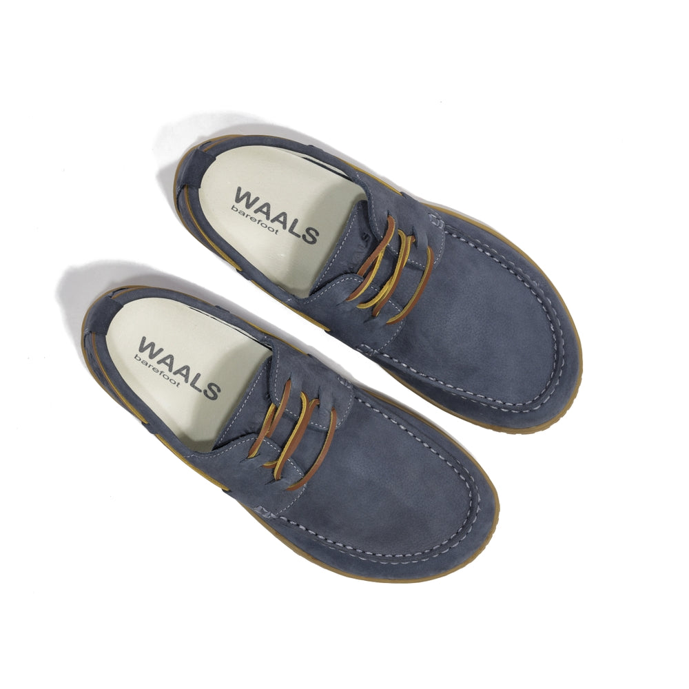Men’s nubuck leather barefoot boat shoes – Sidney
