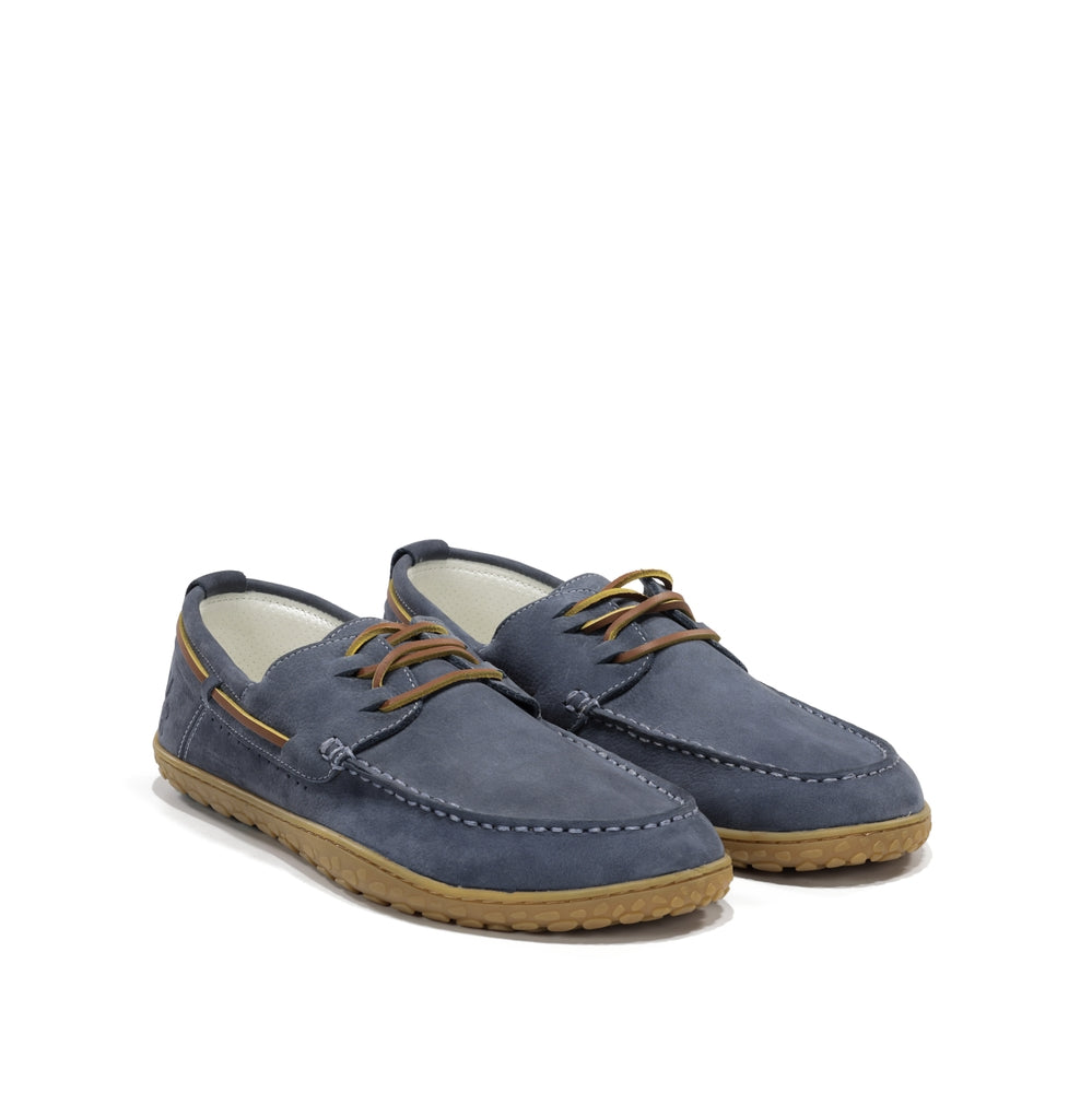 Men’s nubuck leather barefoot boat shoes – Sidney