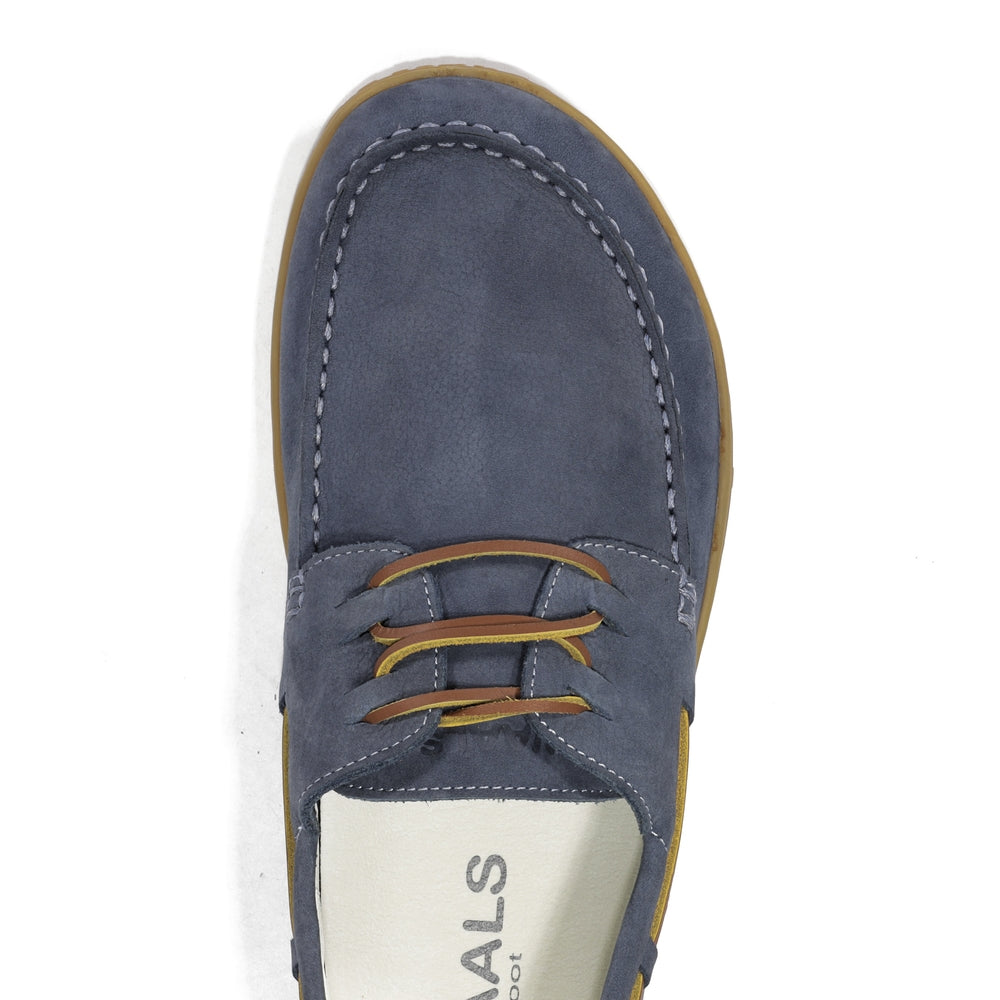 Men’s nubuck leather barefoot boat shoes – Sidney