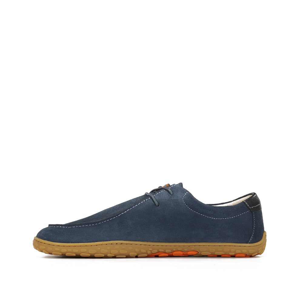 Zapato Wallabee barefoot de piel de serraje Atacama mujer