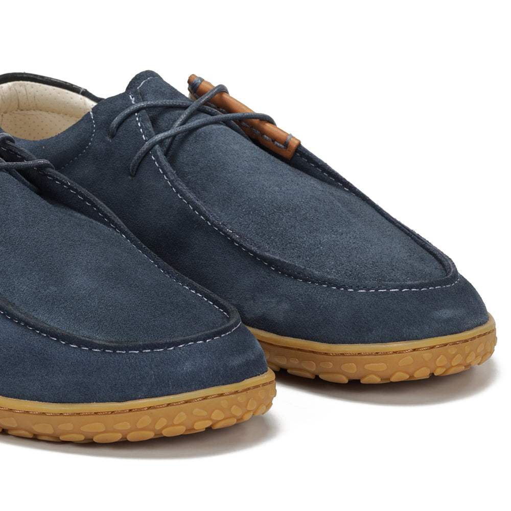 Zapato Wallabee barefoot de piel de serraje Atacama mujer