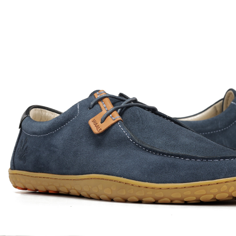 Zapato Wallabee barefoot de piel de serraje Atacama mujer