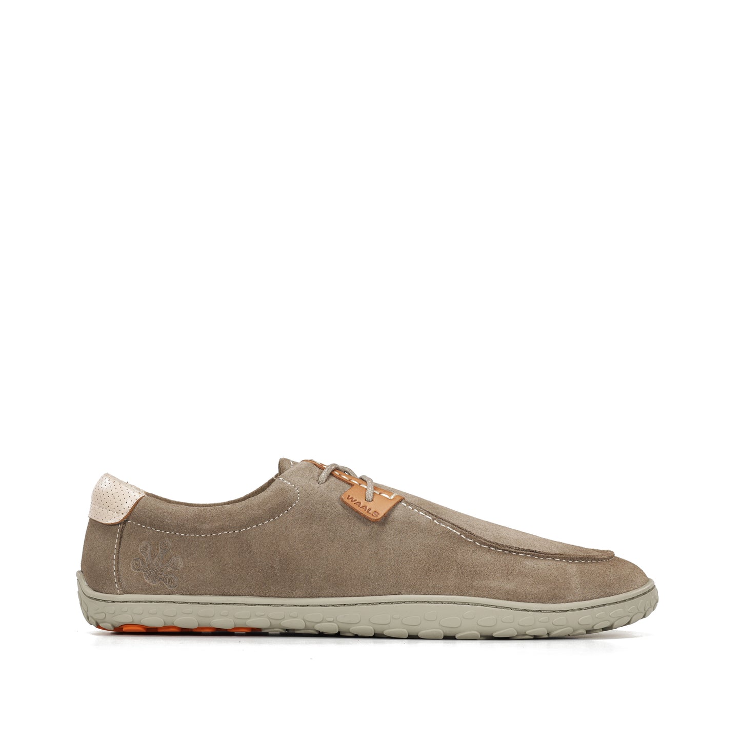 Zapato Wallabee barefoot de piel de serraje Atacama mujer