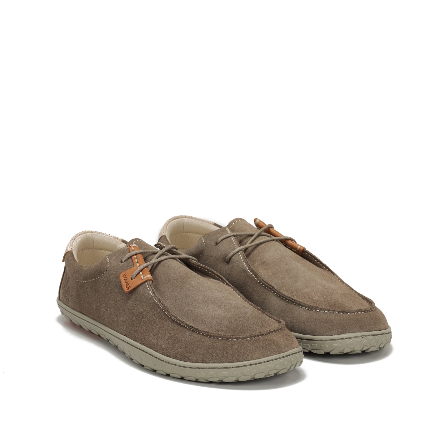Zapato Wallabee barefoot de piel de serraje Atacama mujer