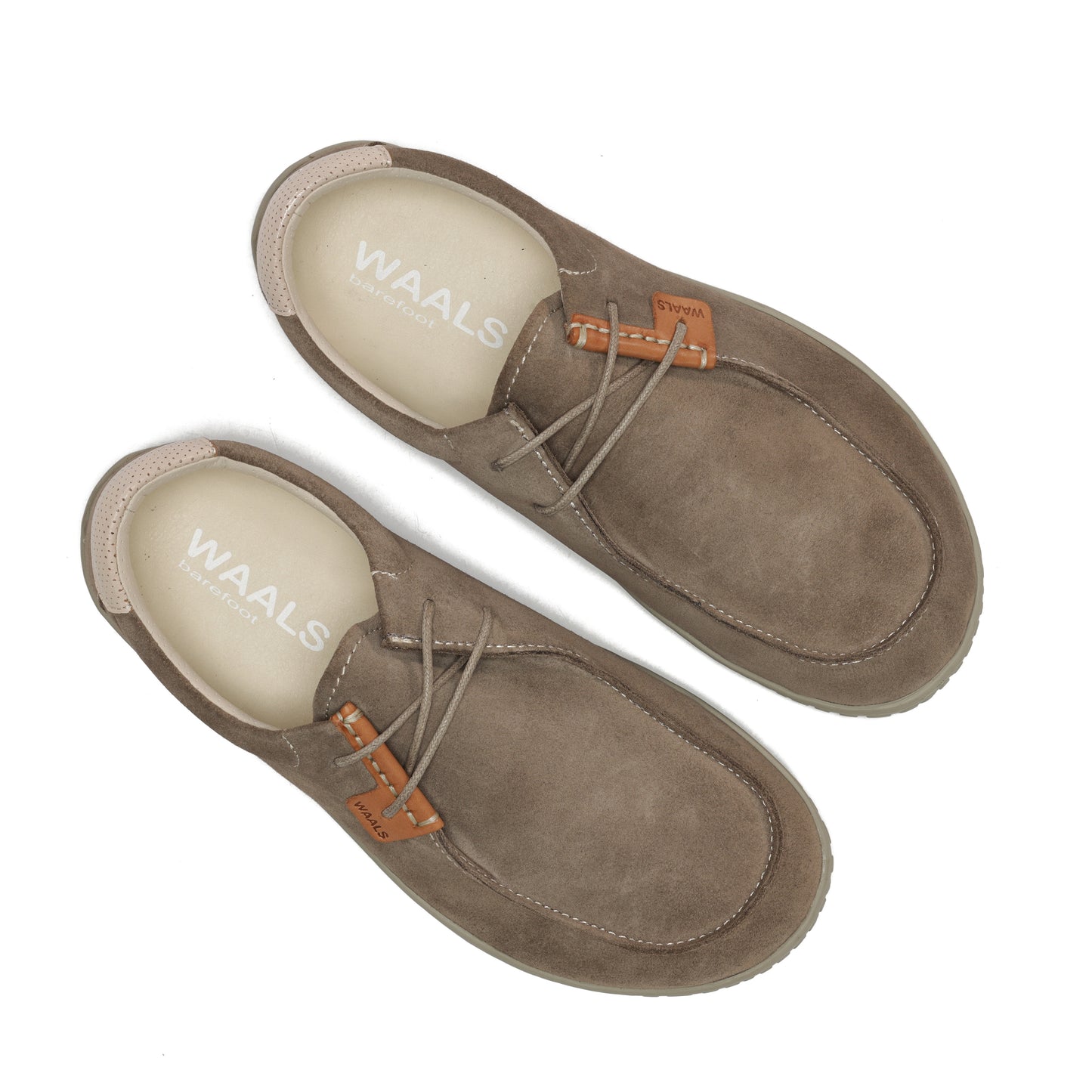 Zapato Wallabee barefoot de piel de serraje Atacama mujer